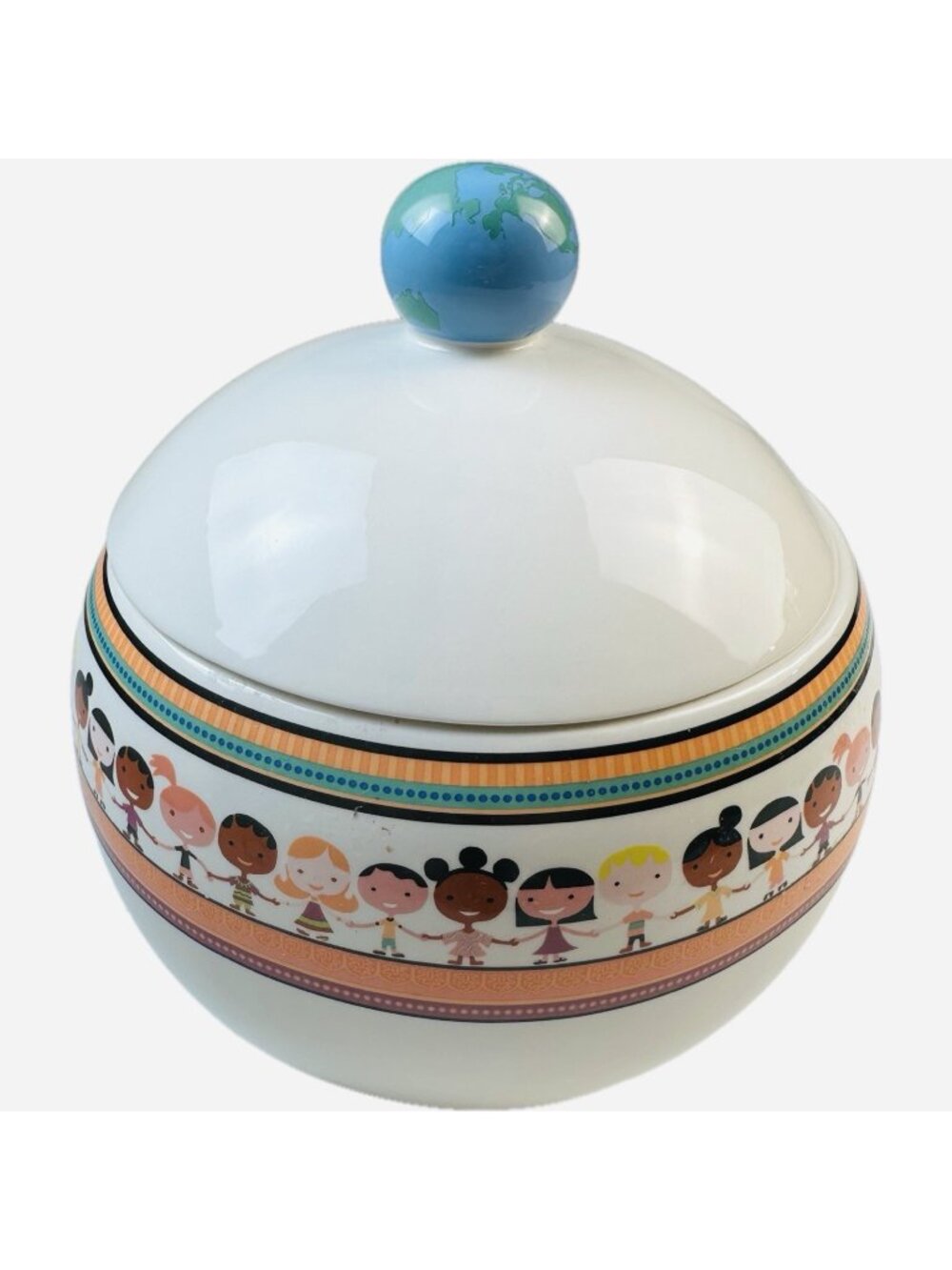 UNICEF Cookie Jar Circle of Friends, Global Children of the World Holding Hands